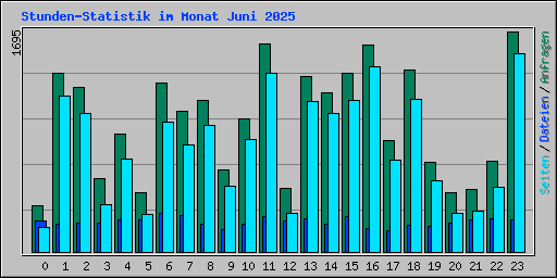 Stunden-Statistik im Monat Juni 2025